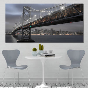 Oakland Bridge Wall Art Canvas-Stunning Canvas Prints