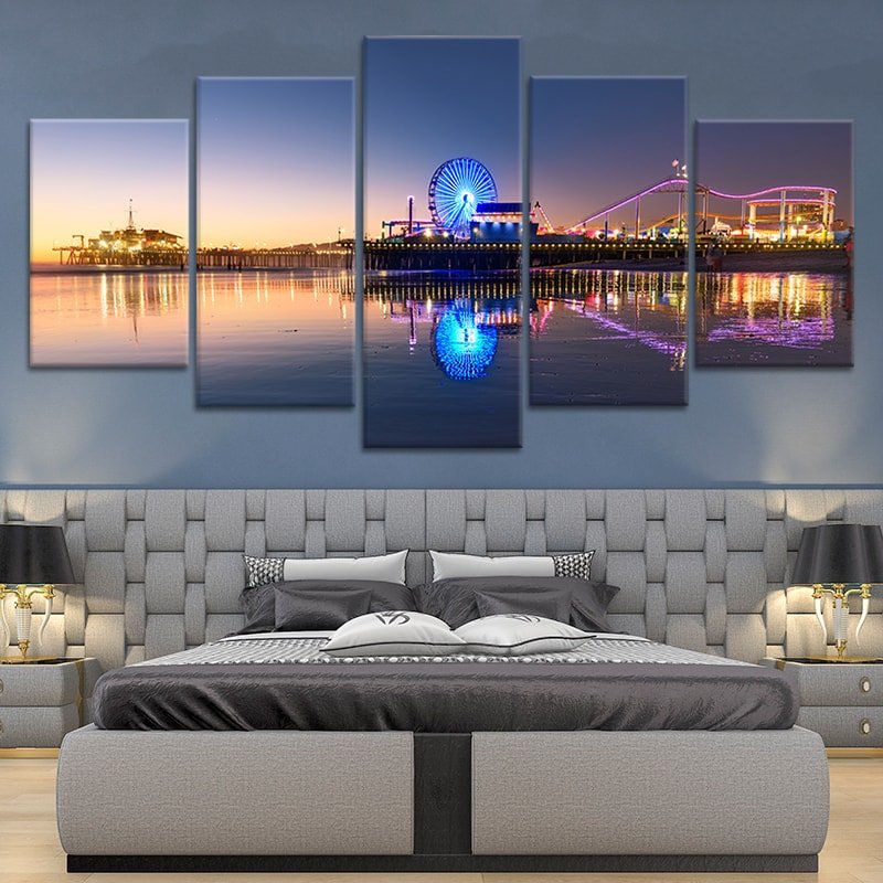 Santa Monica Pier Wall Art Canvas-Stunning Canvas Prints