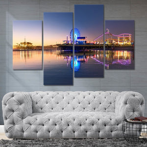 Santa Monica Pier Wall Art Canvas-Stunning Canvas Prints