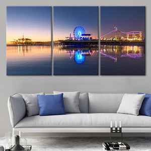 Santa Monica Pier Wall Art Canvas-Stunning Canvas Prints