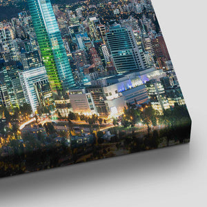 Santiago De Chile Skyline Wall Art Canvas-Stunning Canvas Prints