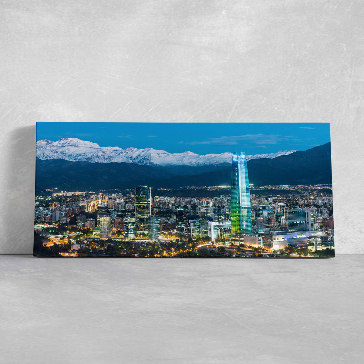 Santiago De Chile Skyline Wall Art Canvas-Stunning Canvas Prints