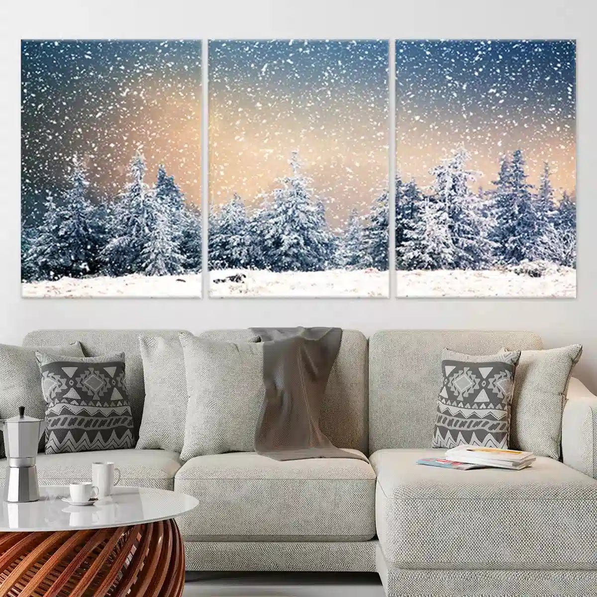 Christmas Forest Wall Art Canvas-Stunning Canvas Prints