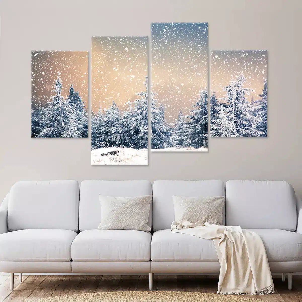 Christmas Forest Wall Art Canvas-Stunning Canvas Prints