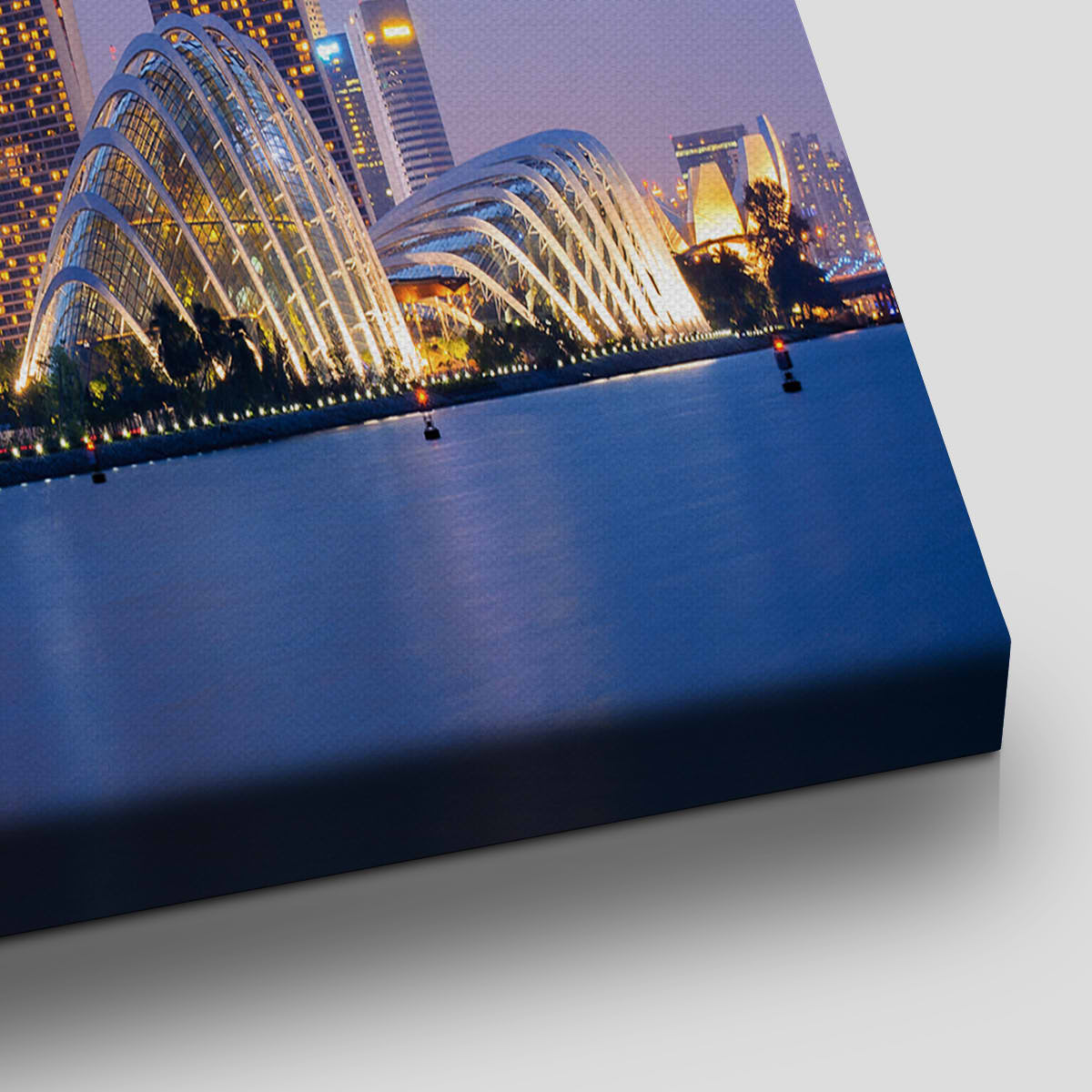 Singapore At Dusk Skyline Wall Art Canvas-Stunning Canvas Prints