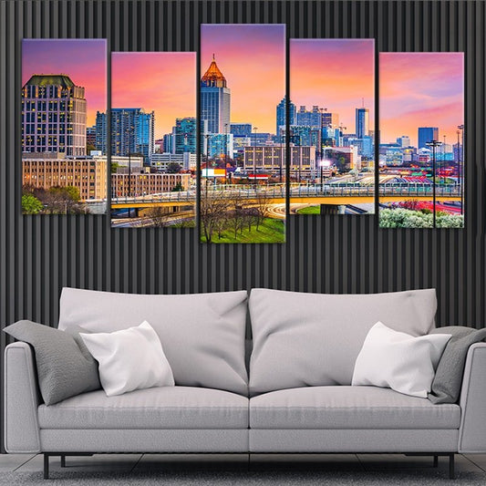 Atlanta Georgia Skyline Wall Art Canvas-Stunning Canvas Prints