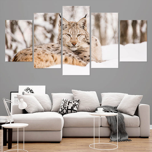 Snow Lynx Wall Art Canvas-Stunning Canvas Prints