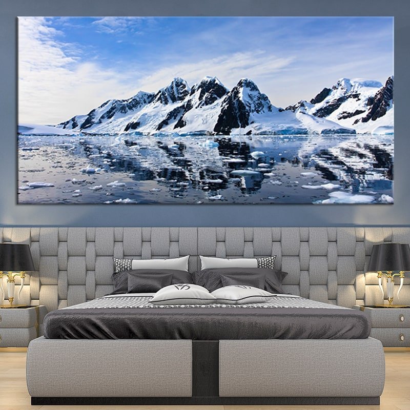 Artic Snowy Mountains Wall Art Canvas-Stunning Canvas Prints