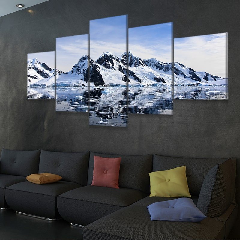 Artic Snowy Mountains Wall Art Canvas-Stunning Canvas Prints