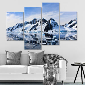 Artic Snowy Mountains Wall Art Canvas-Stunning Canvas Prints