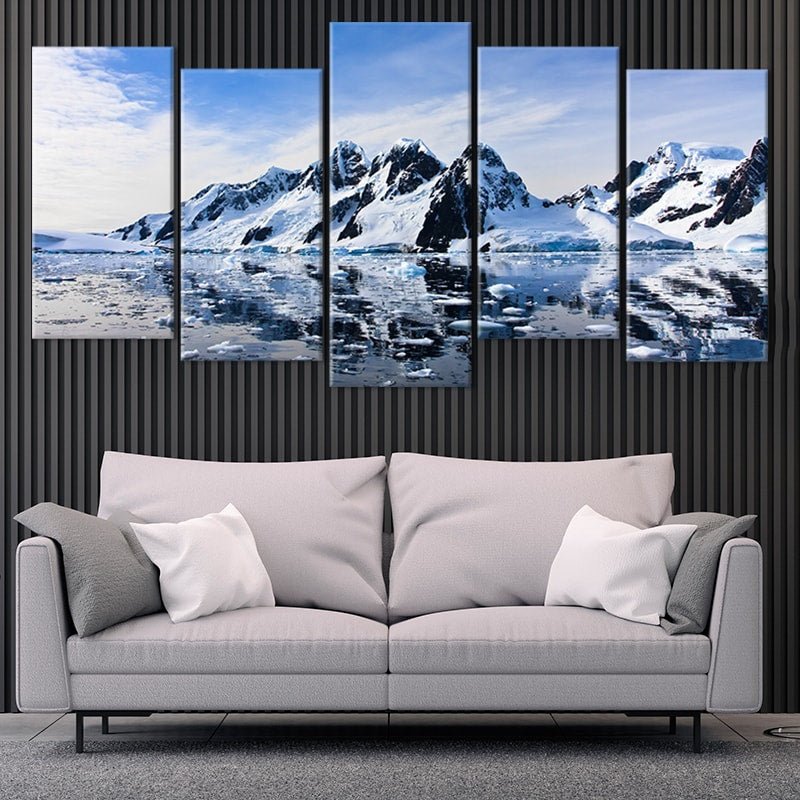 Artic Snowy Mountains Wall Art Canvas-Stunning Canvas Prints