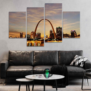 St Louis Skyline Wall Art Canvas-Stunning Canvas Prints