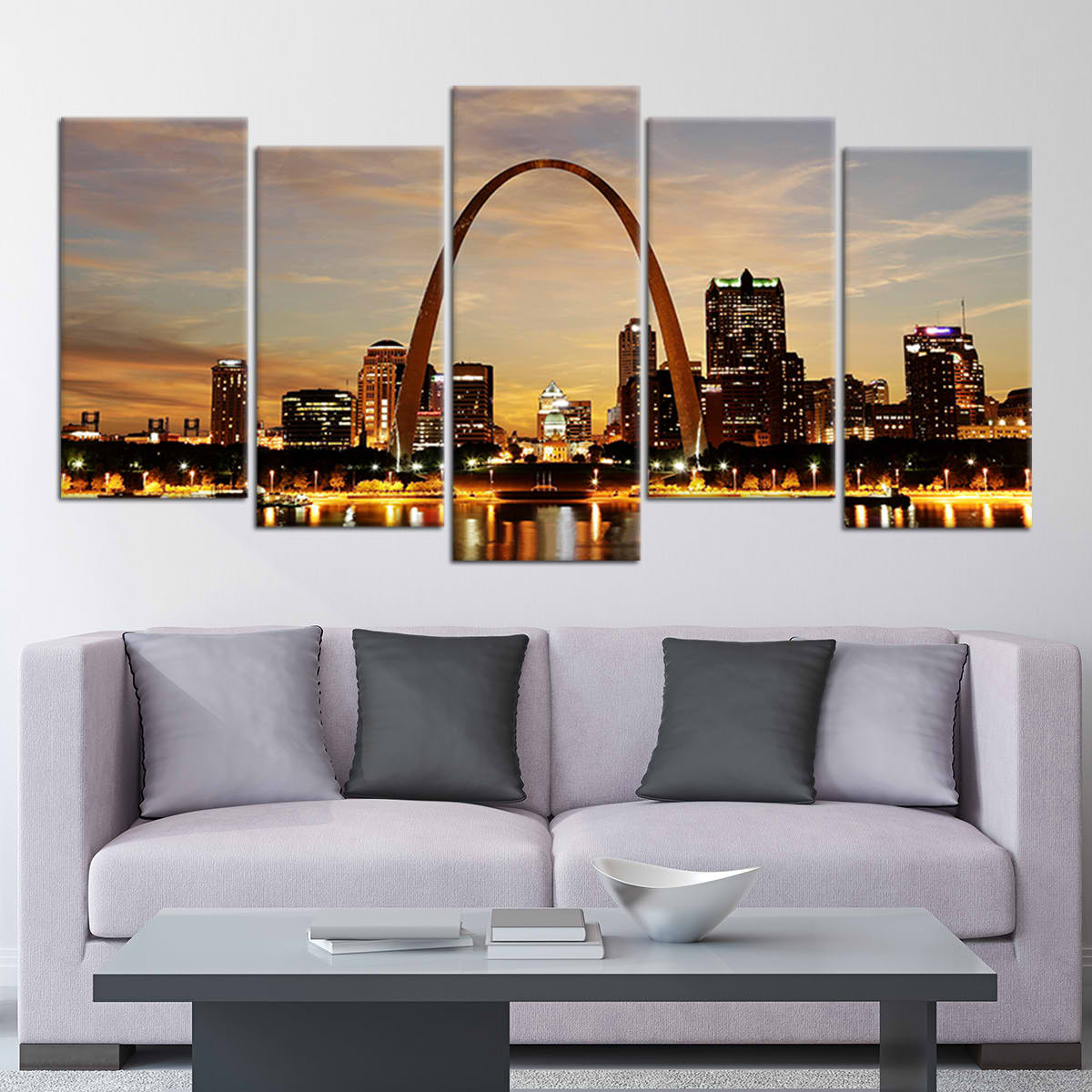 St Louis Skyline Wall Art Canvas-Stunning Canvas Prints