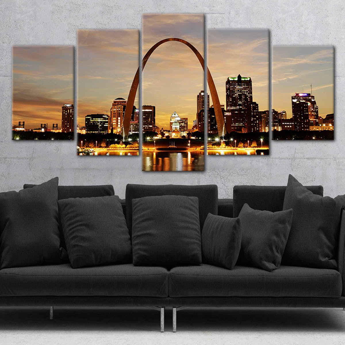 St Louis Skyline Wall Art Canvas-Stunning Canvas Prints