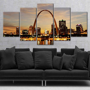 St Louis Skyline Wall Art Canvas-Stunning Canvas Prints