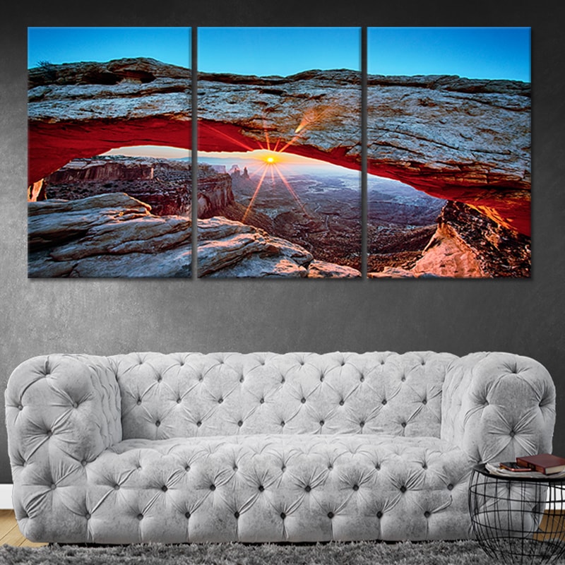 Mesa Arch Sunset Wall Art Canvas-Stunning Canvas Prints