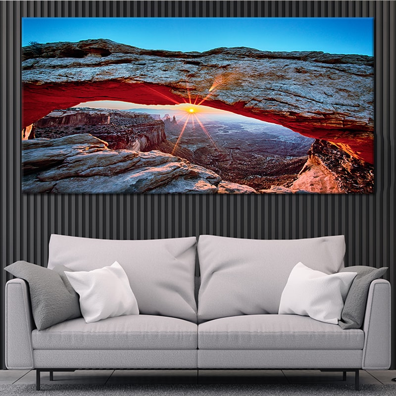 Mesa Arch Sunset Wall Art Canvas-Stunning Canvas Prints