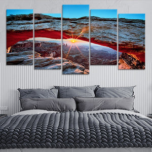 Mesa Arch Sunset Wall Art Canvas-Stunning Canvas Prints