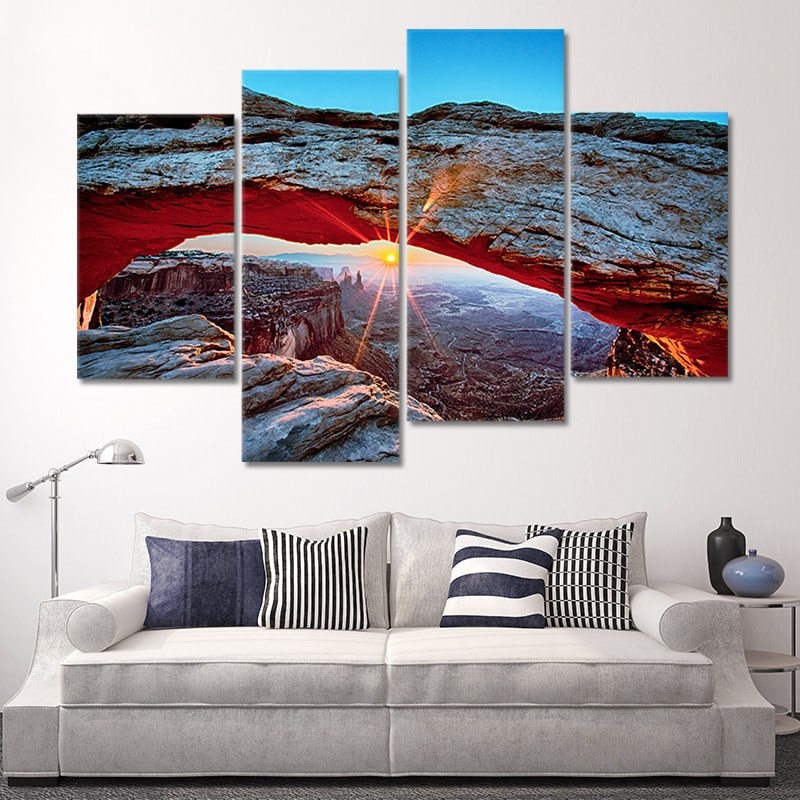 Mesa Arch Sunset Wall Art Canvas-Stunning Canvas Prints