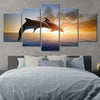 Jumping Dolphins Wall Art Canvas-Stunning Canvas Prints