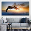 Jumping Dolphins Wall Art Canvas-Stunning Canvas Prints