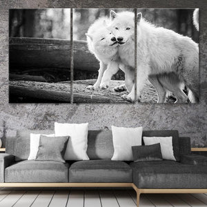 White Wolves Wall Art Canvas-Stunning Canvas Prints