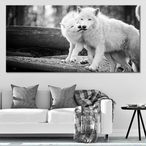 White Wolves Wall Art Canvas-Stunning Canvas Prints