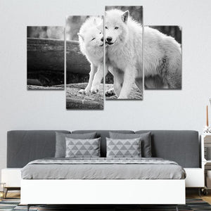 White Wolves Wall Art Canvas-Stunning Canvas Prints