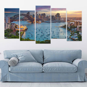 Sydney Australia Skyline Wall Art Canvas-Stunning Canvas Prints