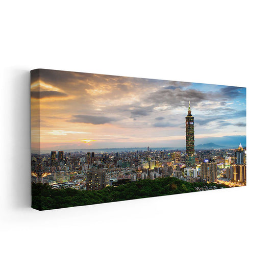 Taipei Skyline Wall Art Canvas-Stunning Canvas Prints