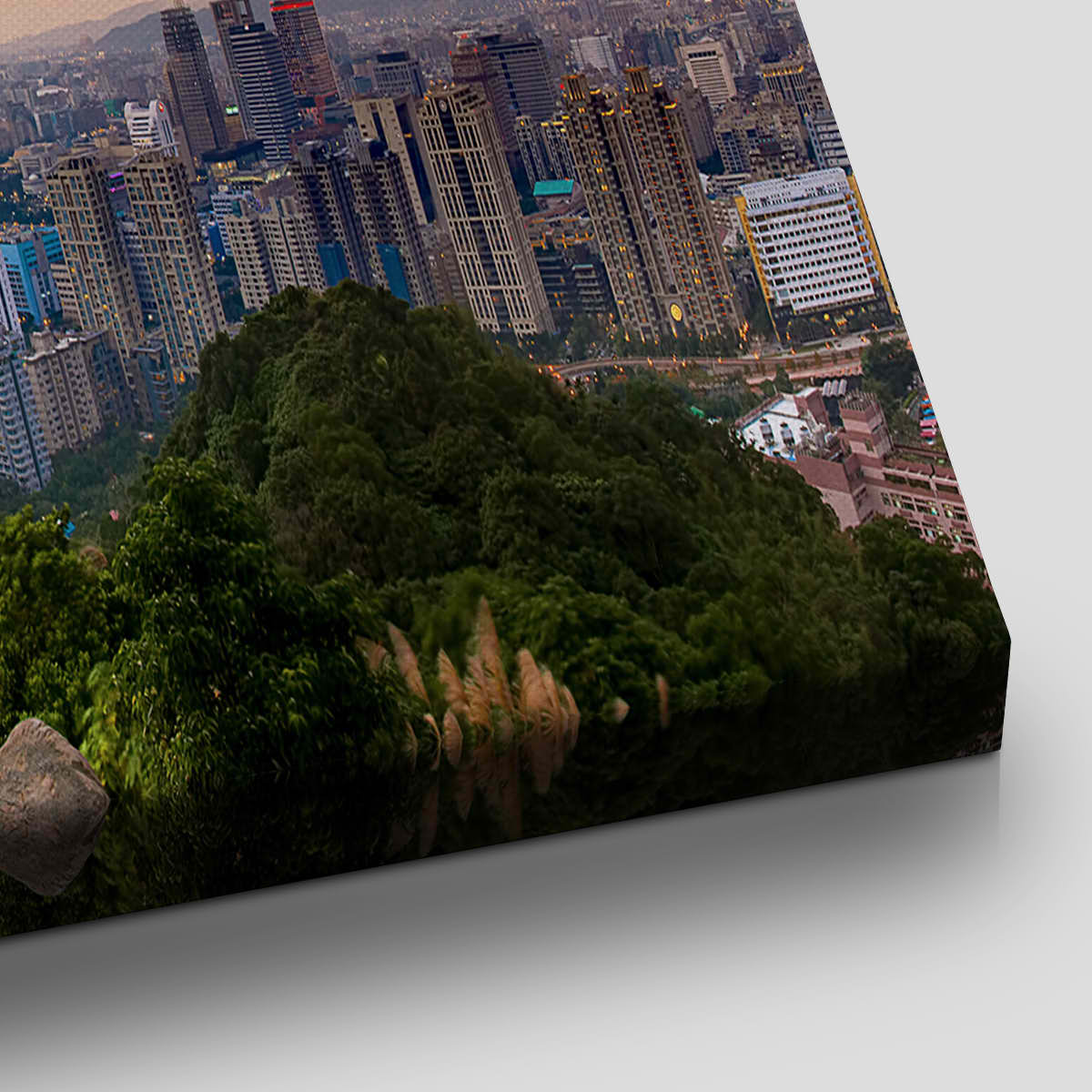 Taipei Sunset Skyline Wall Art Canvas-Stunning Canvas Prints