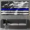 Thin Blue Line Wall Art Canvas Print-Stunning Canvas Prints