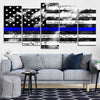 Thin Blue Line Wall Art Canvas Print-Stunning Canvas Prints