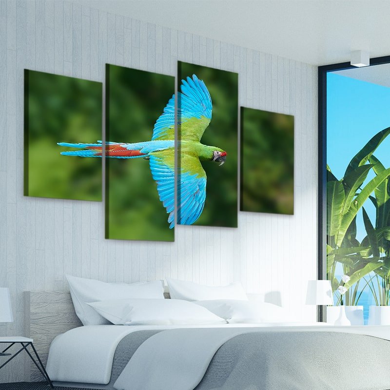 Tropical Parrot Wall Art Canvas-Stunning Canvas Prints