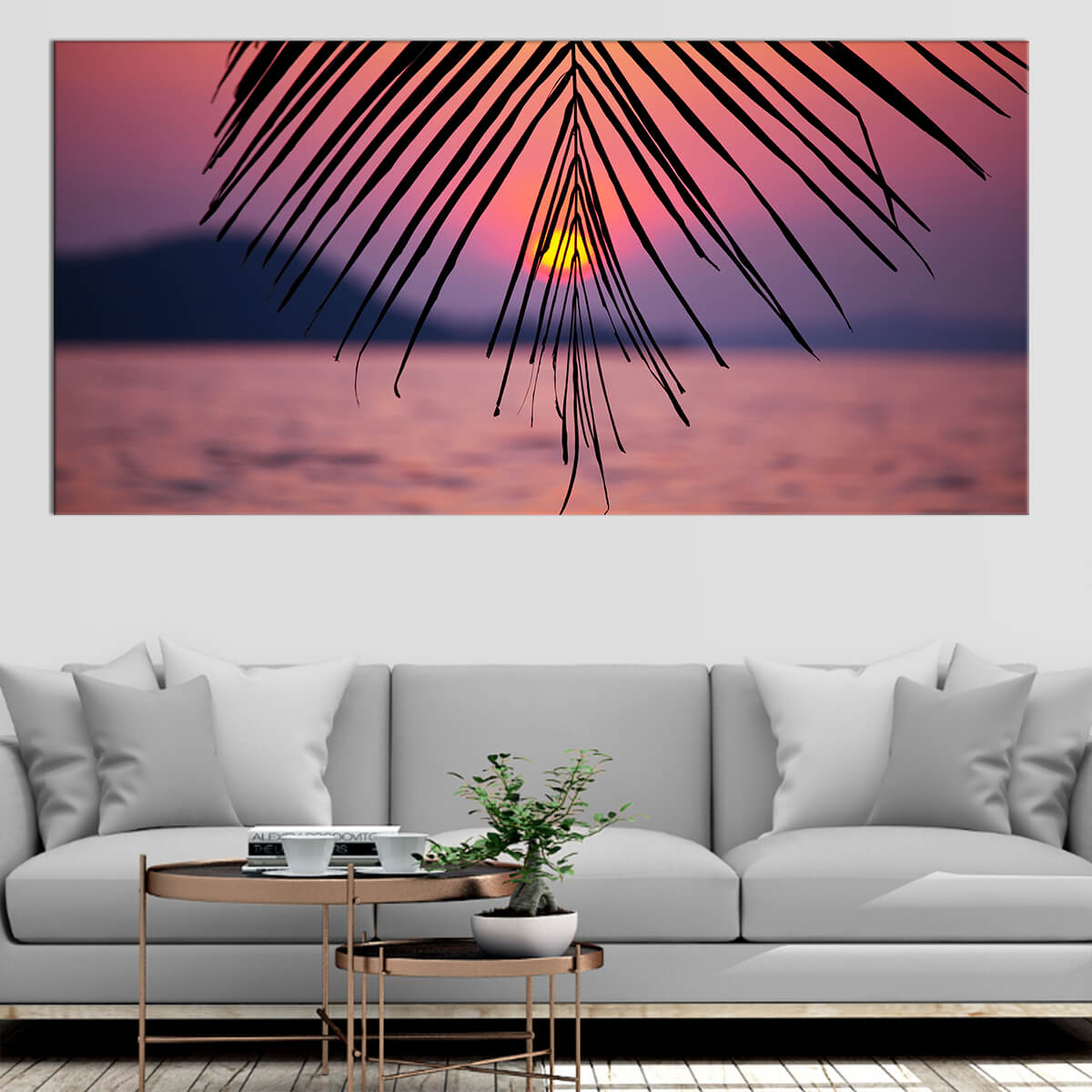 Palm Tree Sunset Wall Art Canvas-Stunning Canvas Prints