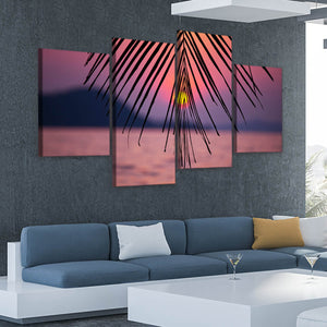 Palm Tree Sunset Wall Art Canvas-Stunning Canvas Prints