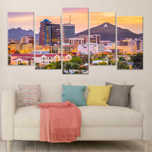 Tucson Skyline Wall Art Canvas-Stunning Canvas Prints