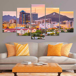 Tucson Skyline Wall Art Canvas-Stunning Canvas Prints