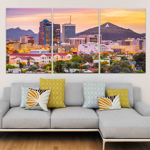 Tucson Skyline Wall Art Canvas-Stunning Canvas Prints