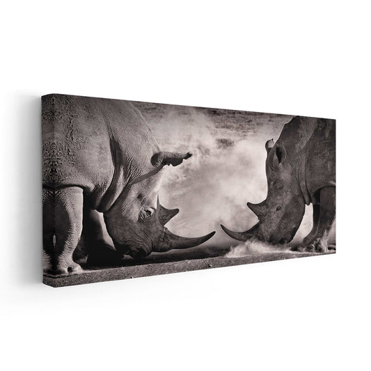 White Rhinoceros Wall Art Canvas-Stunning Canvas Prints