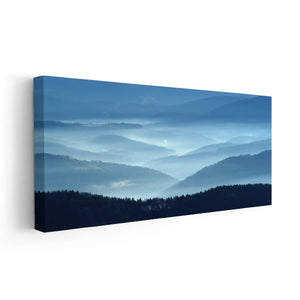 Blue Misty Mountains Wall Art Canvas-Stunning Canvas Prints