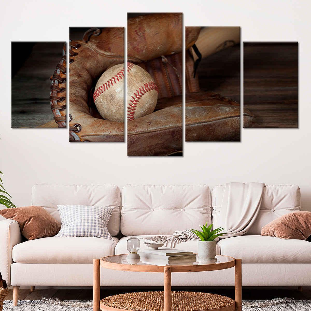 Weathered Leather Canvas Print