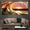 Sunset Crashing Wave Wall Art Fore Living Room Wall-Stunning Canvas Prints