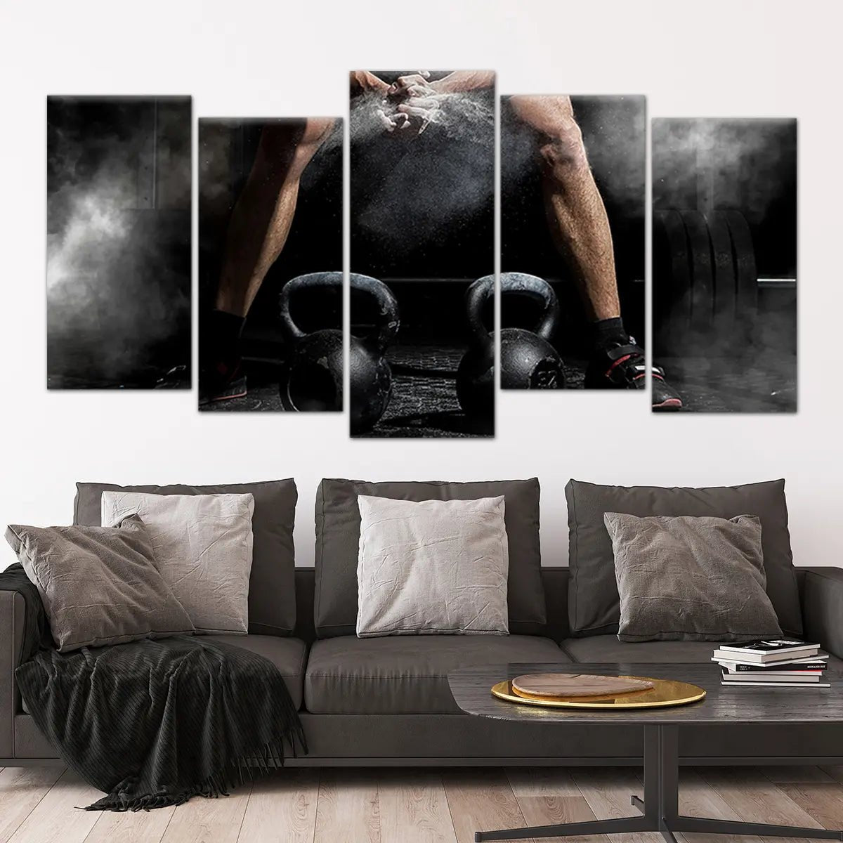 Kettlebell Workout Wall art Canvas Print-Stunning Canvas Prints