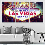 Welcome To Fabulous Las Vegas Wall Art Canvas-Stunning Canvas Prints