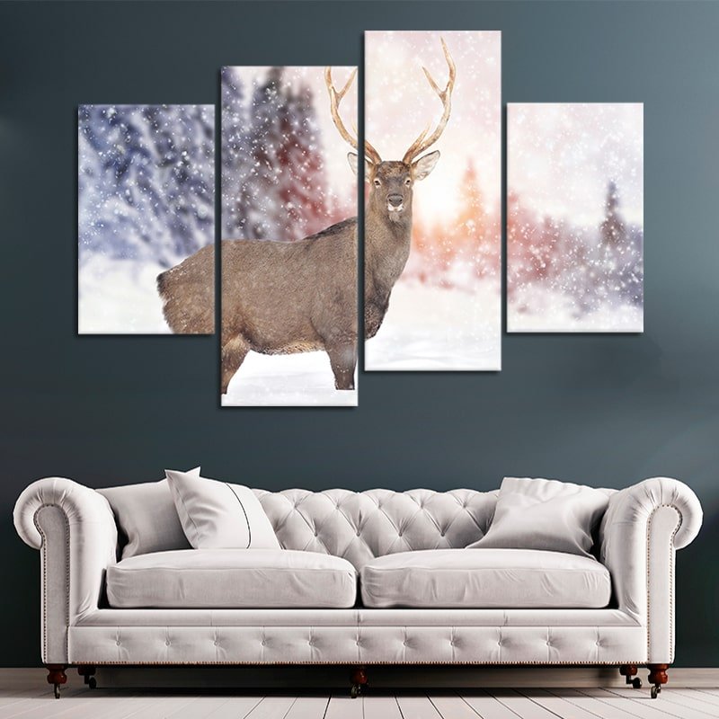 White Tail Deer Wall Art Canvas-Stunning Canvas Prints