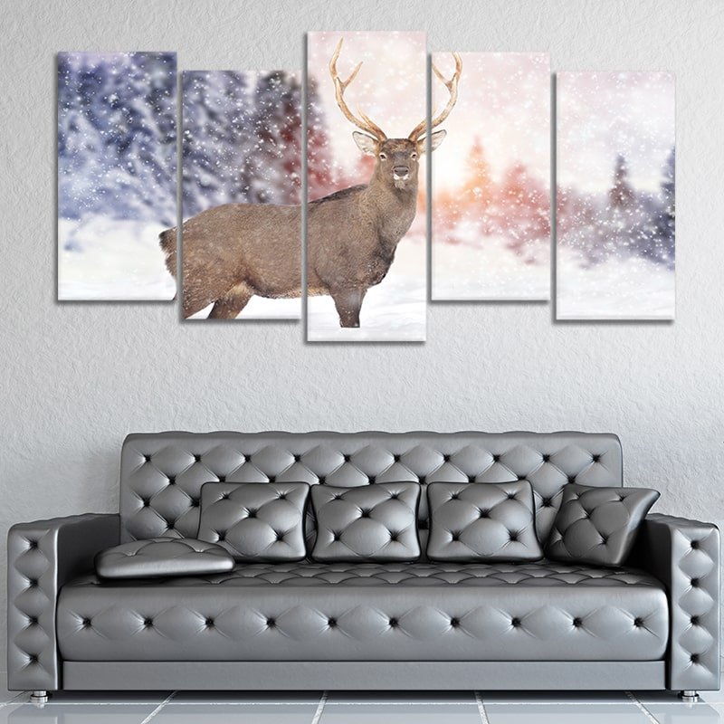 White Tail Deer Wall Art Canvas-Stunning Canvas Prints