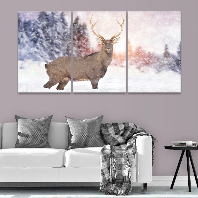 White Tail Deer Wall Art Canvas-Stunning Canvas Prints