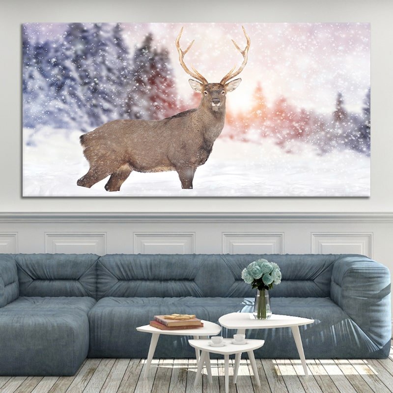 White Tail Deer Wall Art Canvas-Stunning Canvas Prints