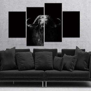 Black And White Buffalo Wall Art Canvas-Stunning Canvas Prints